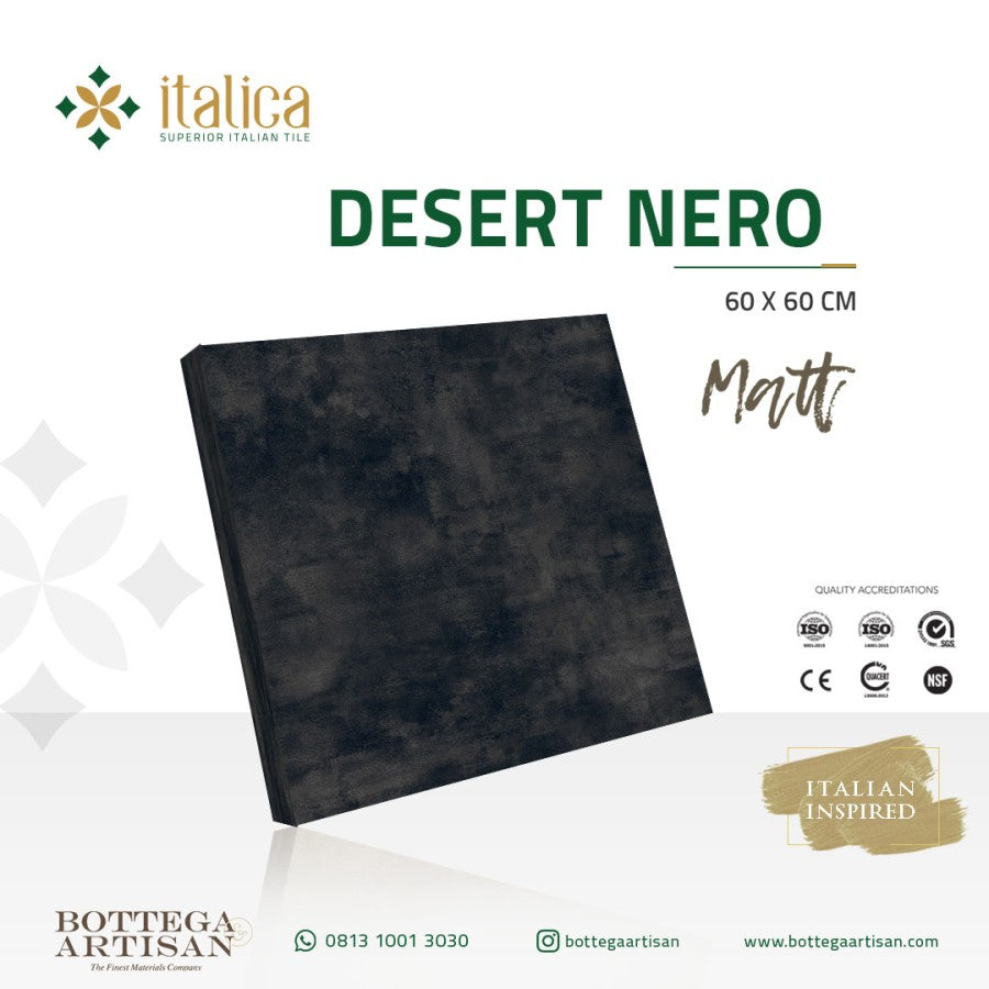 Italica Granit Desert Nero Matt 60X60
